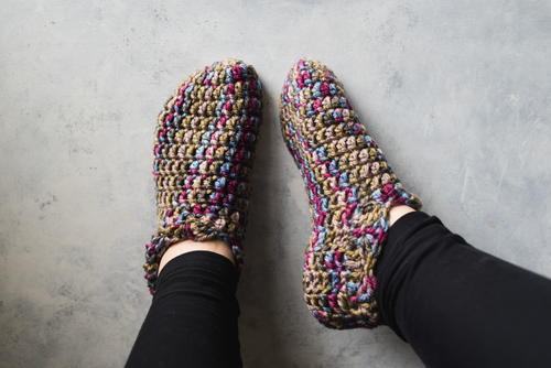 One Hour Crochet Slippers (Free Pattern) | AllFreeCrochet.com