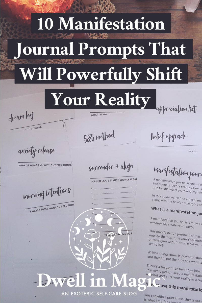 Manifestation journal prompts for abundance mindset work