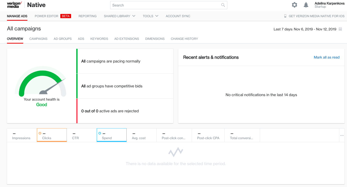 Yahoo Gemini (Eski) Dashboard Arayüzü