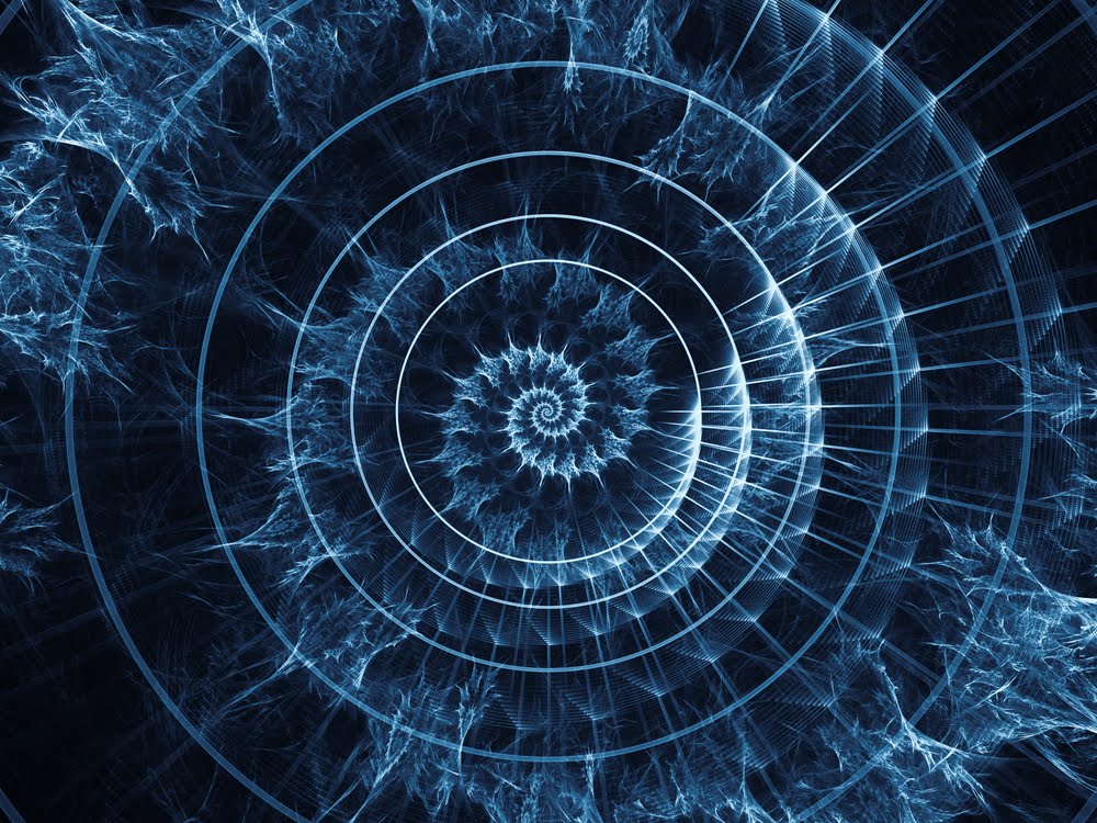 Abstrakt kunst der forestiller universel enhed og kosmisk bevidsthed