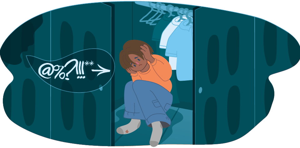 Child emotional abuse illustration