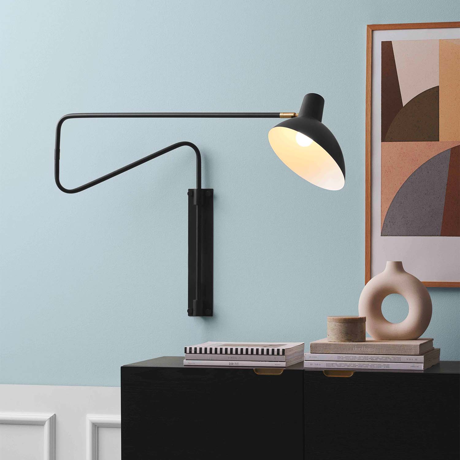 可调节长臂壁灯