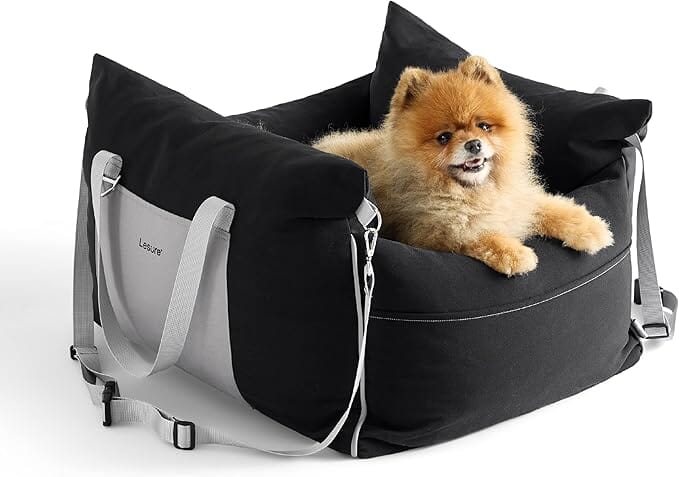 Lesure Small Dog Car Seat for Small Dogs, Waterproof Dog Booster Car Seat