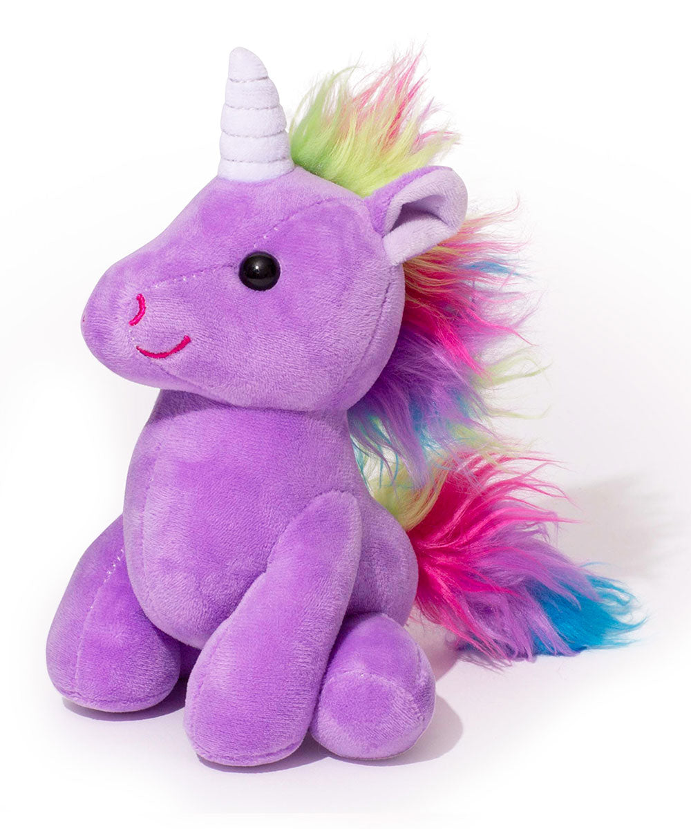 Little Jupiter Purple Unicorn Plush Stuffed Animal 7.5in