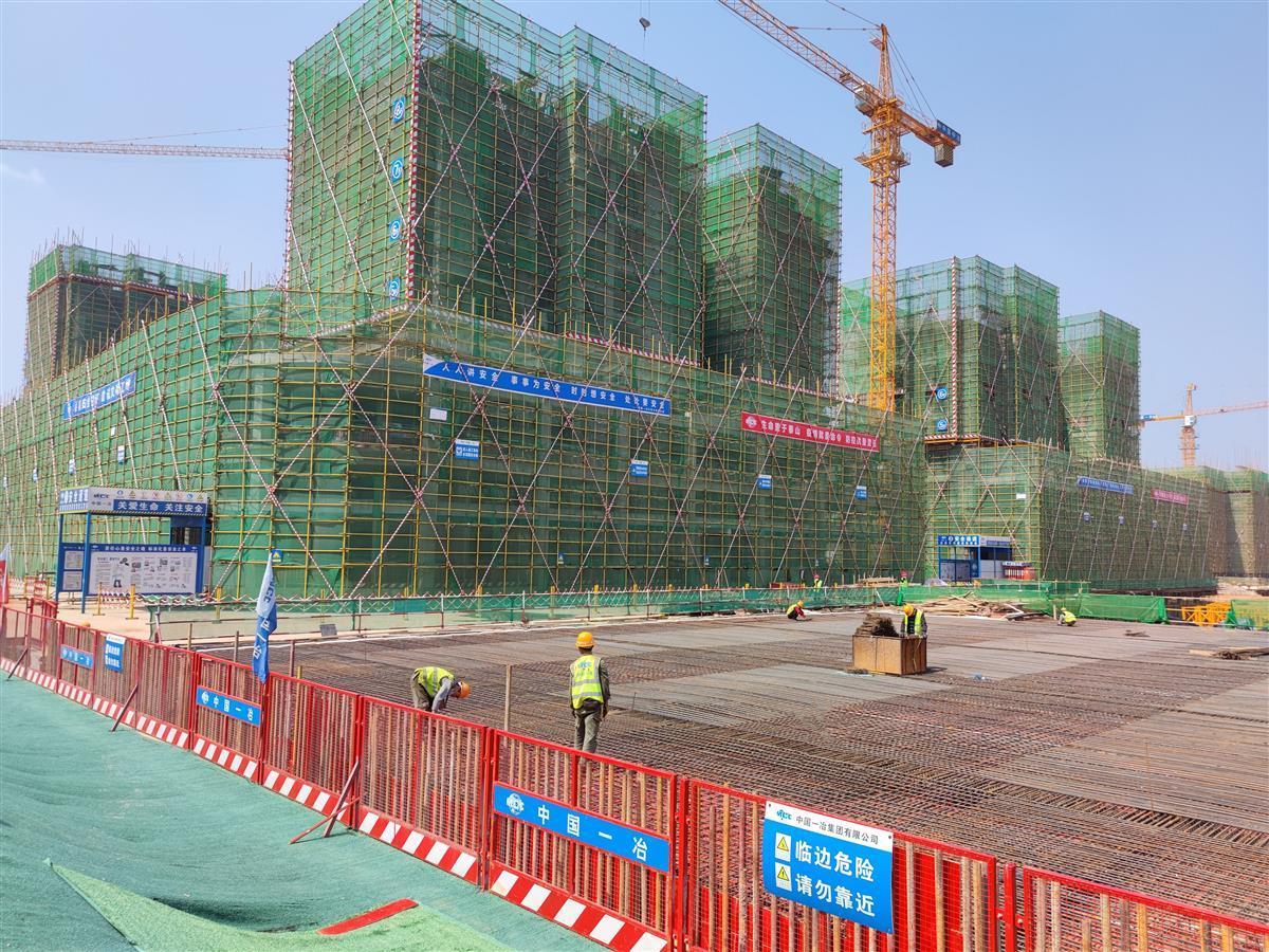 中国城市中的建筑工地