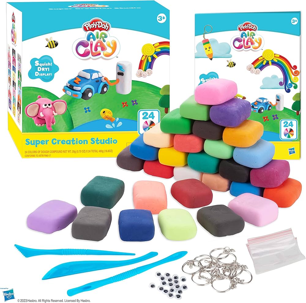 Play-Doh Super Creation Studio Air Dry Clay 24pcs