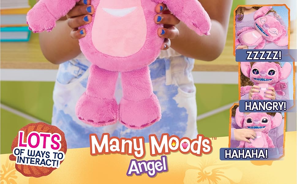 Just Play Disney Stitch Many Moods Angel Plush