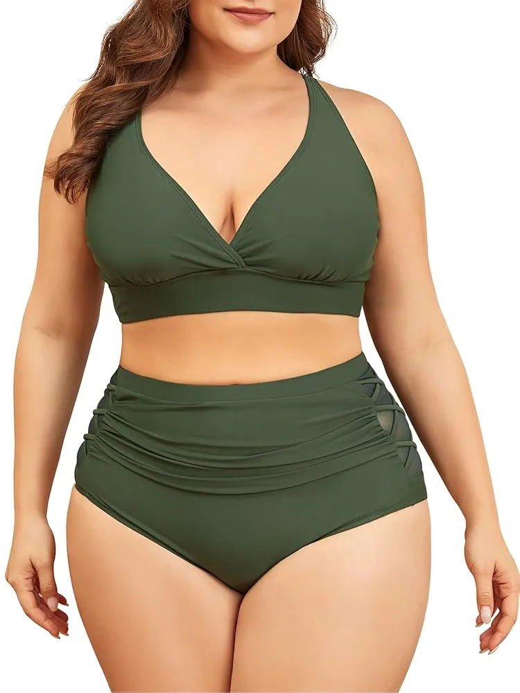 Trendy plus size bikini fashion