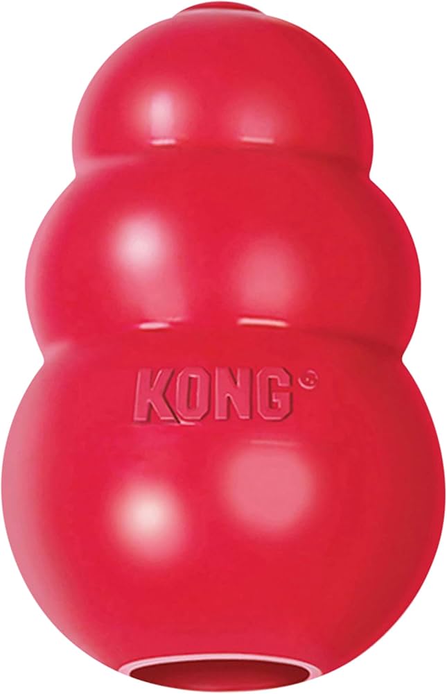 KONG Classic Dog Toy, Durable Natural Rubber, Large