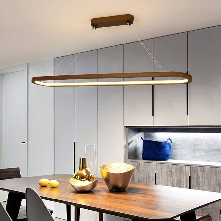 现代长条LED吊灯