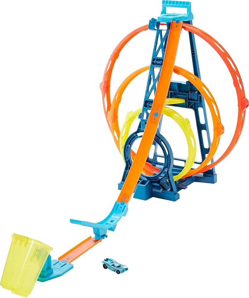 Mattel Hot Wheels Track Builder Unlimited Triple Loop Kit