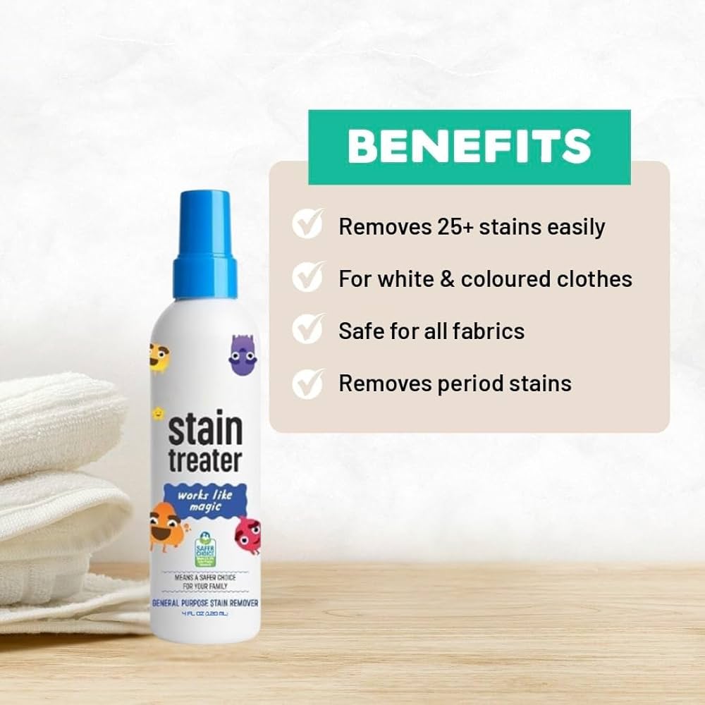 Safe stain remover spray benefits for family clothes