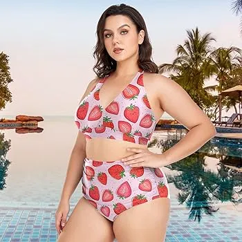 Plus size bikini swimwear