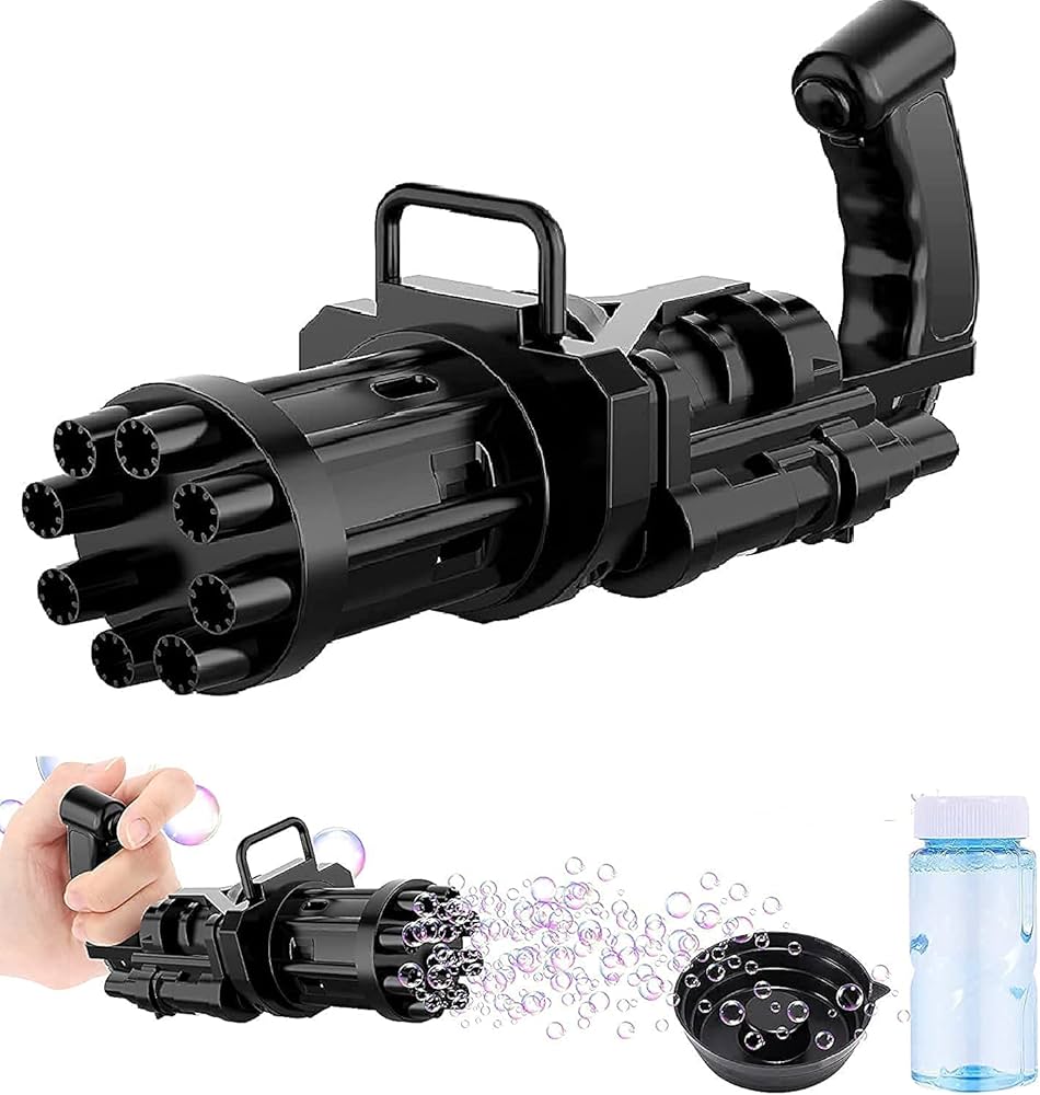 RUHANI 32-Hole Large Electric Bubble Gun Green