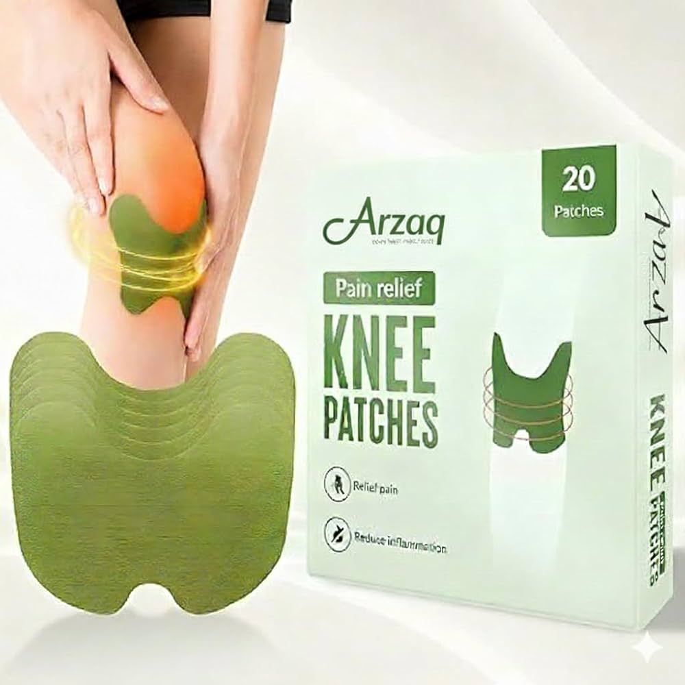 Knee Pain Relief Patch Pack of 20 - Natural Herbal Pain Relief Patches for Joint Arthritis Muscle Pain