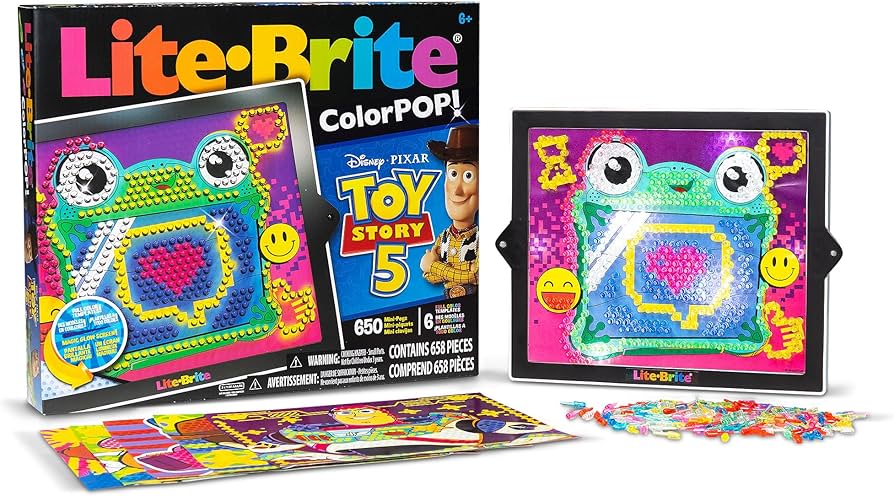 Basic Fun Lite-Brite x Toy Story 5 ColorPop Edition