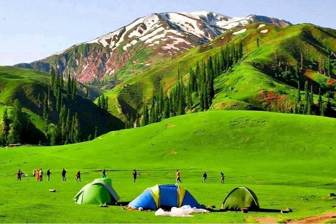 Naran Kaghan Tour Package - Green meadows and snow-capped mountains
