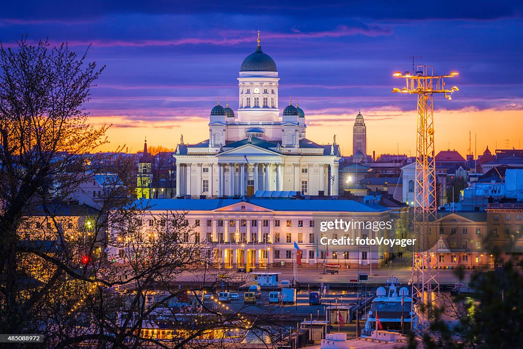 Helsinki Cathedral at Sunset