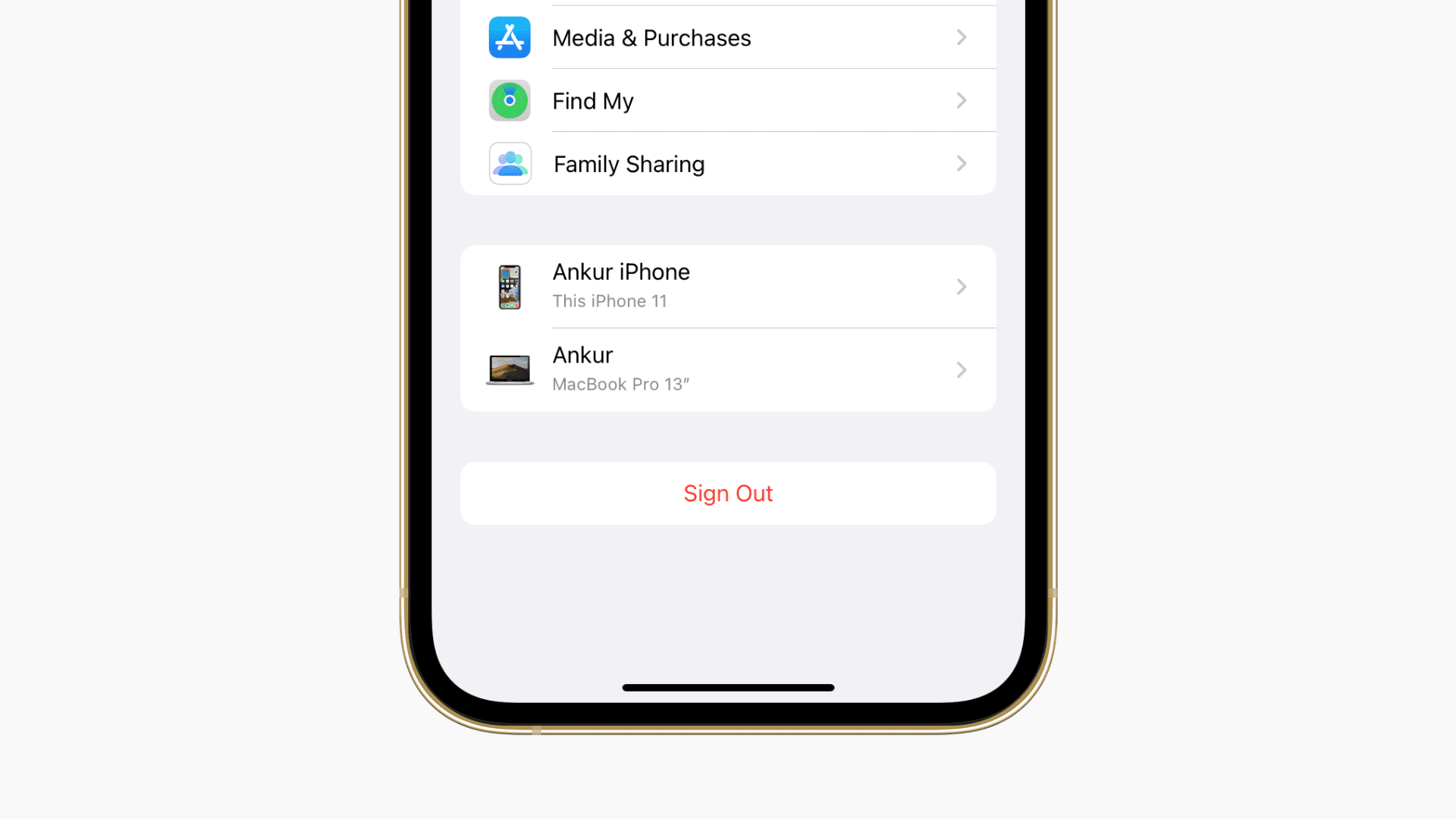 iPhone Apple ID退出登录选项
