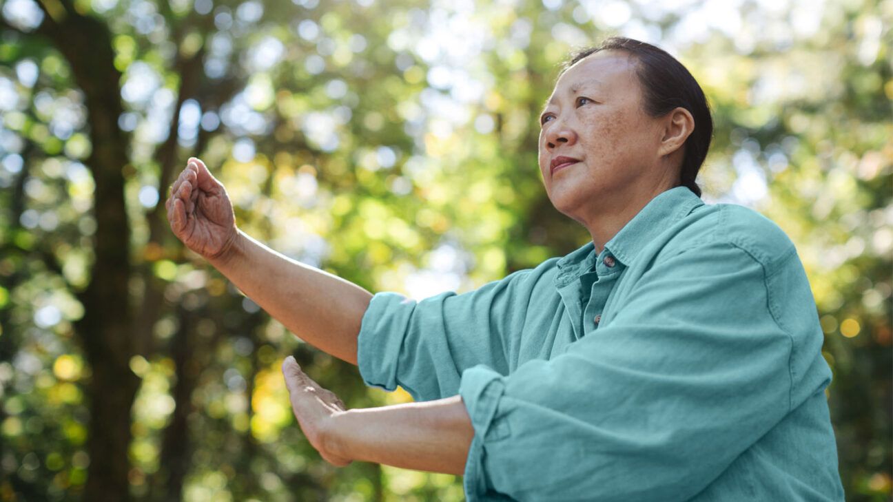 Parkinson's patient practicing Tai Chi