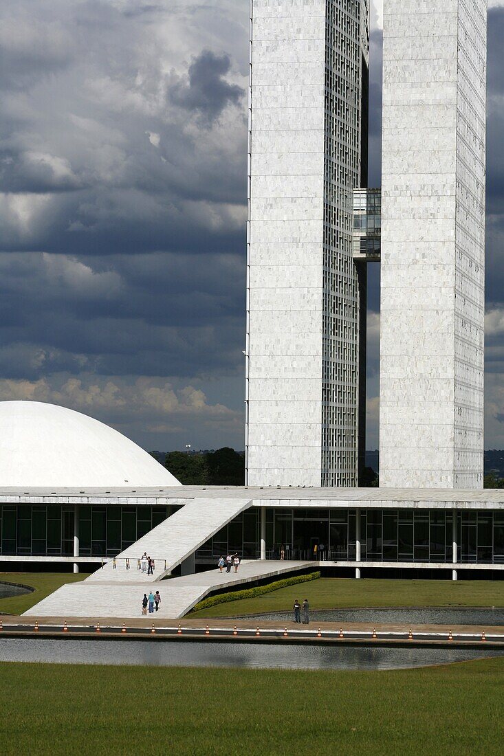Exterior do Congresso Nacional do Brasil em Brasília