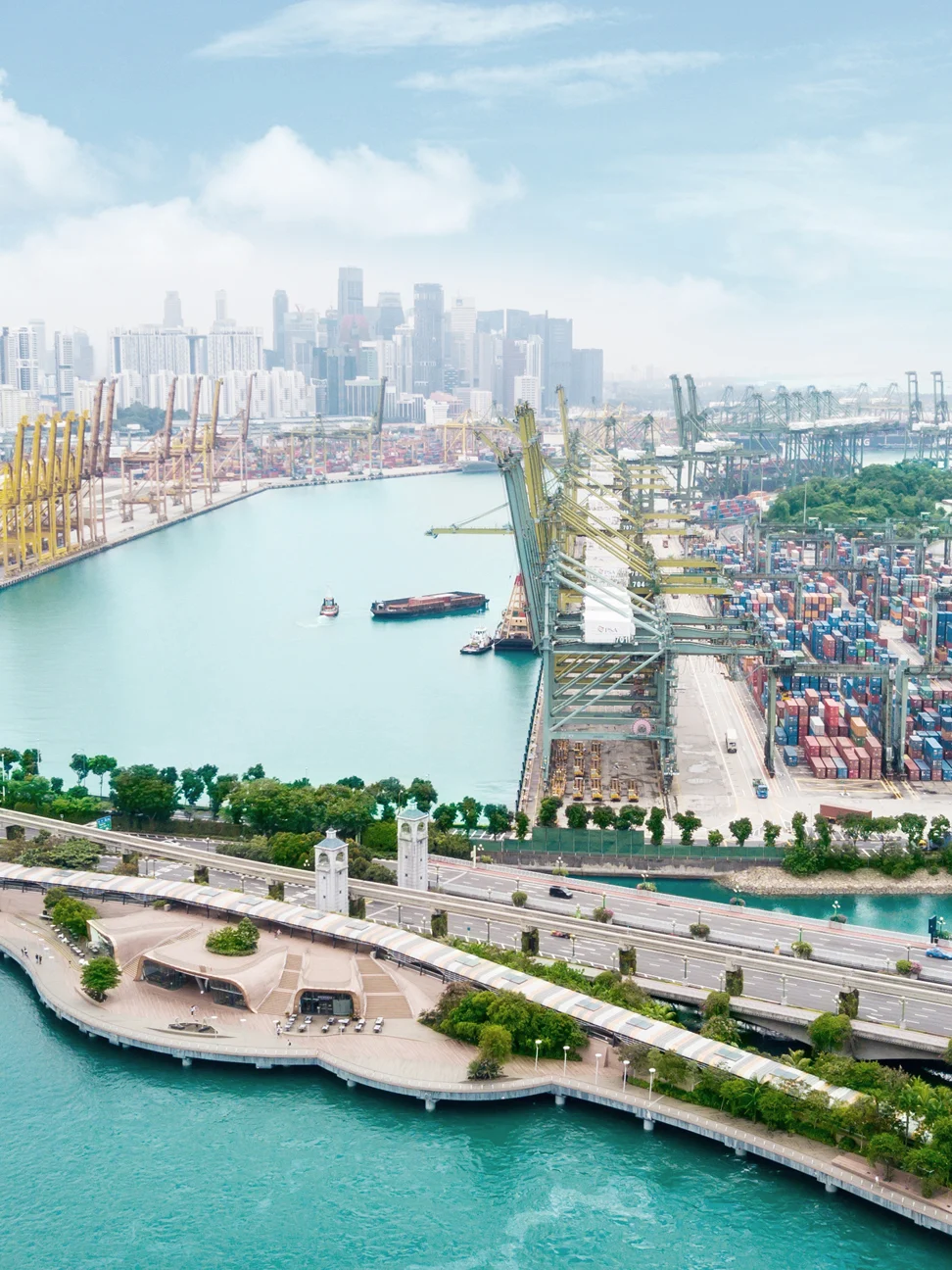 Port of Singapore container terminal