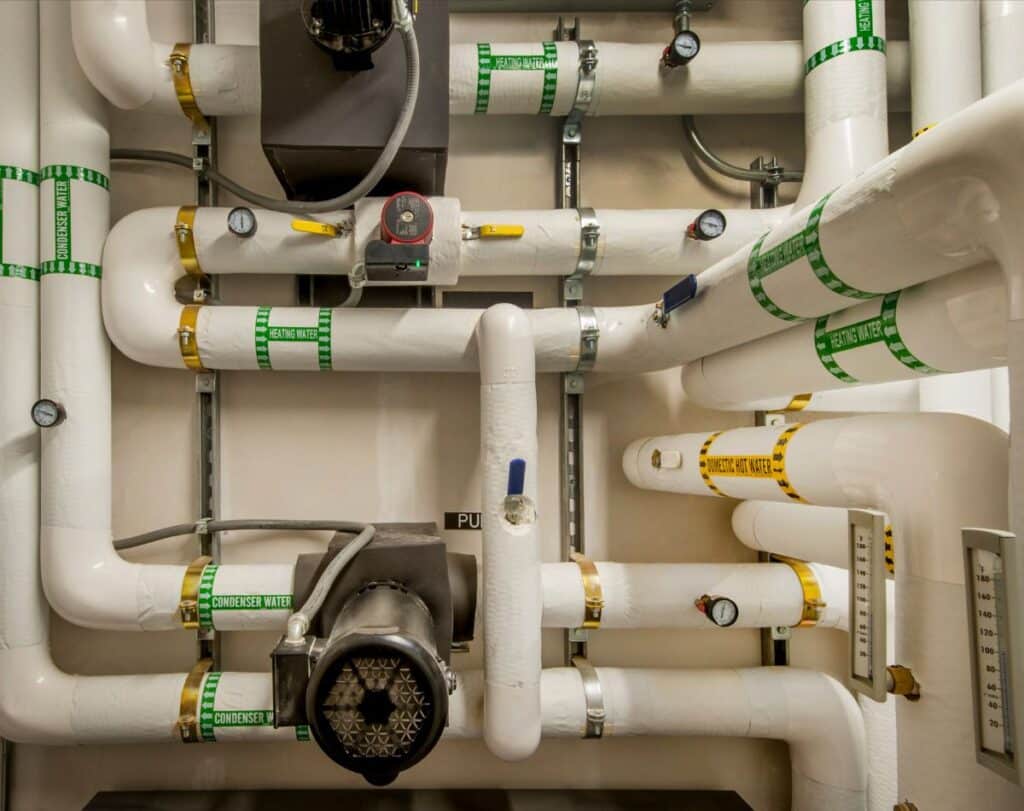 Commercial water line installation