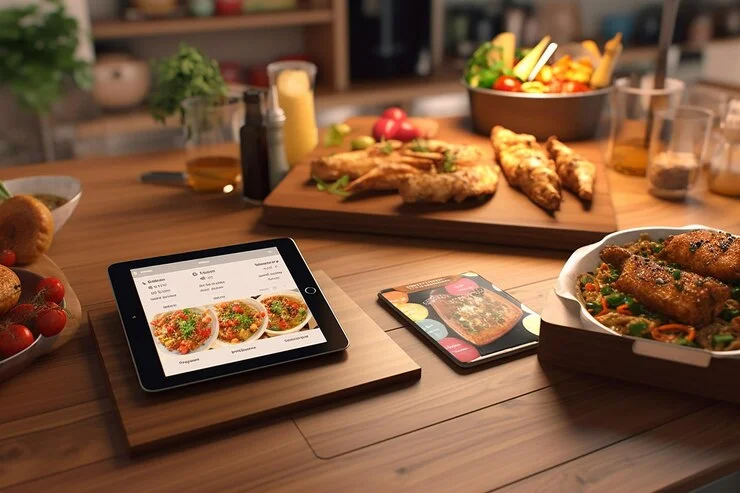 KitchenOS Digital Menu on Tablet