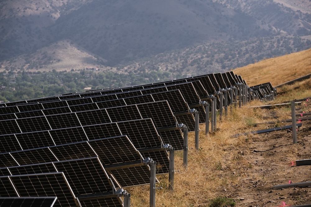 Utility-Scale Solar Tracker Installation