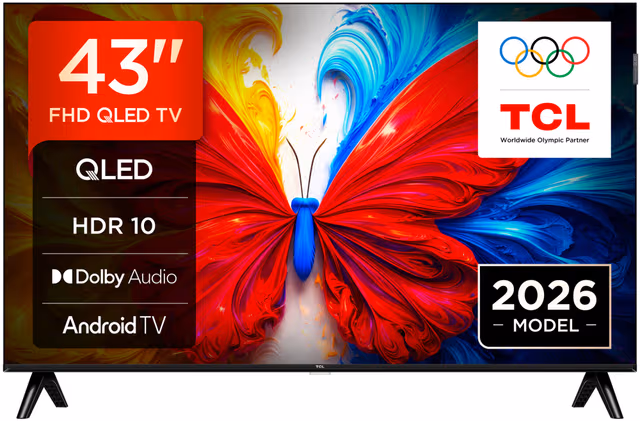Smart TV TCL 40 polegadas QLED 2026 com design sem bordas e tecnologia HDR