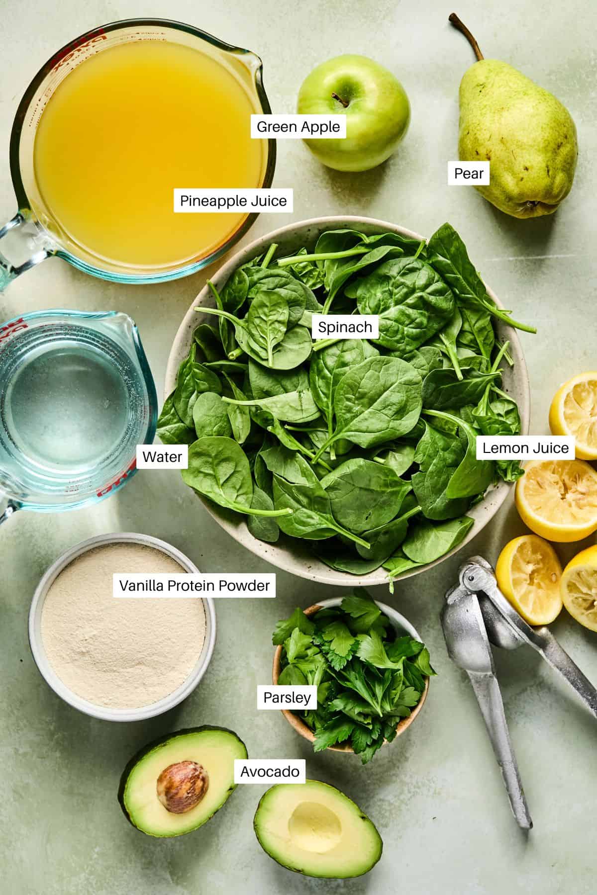 Nutrient Dense Green Protein Smoothie (freezer prep) - Oh Snap Macros