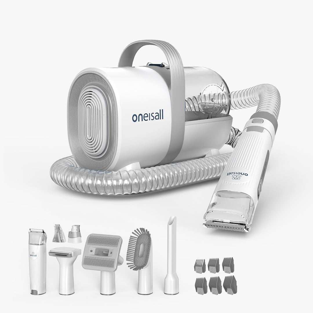 Oneisall Dog Grooming Vacuum & Dog Hair Clipper, Low Noise