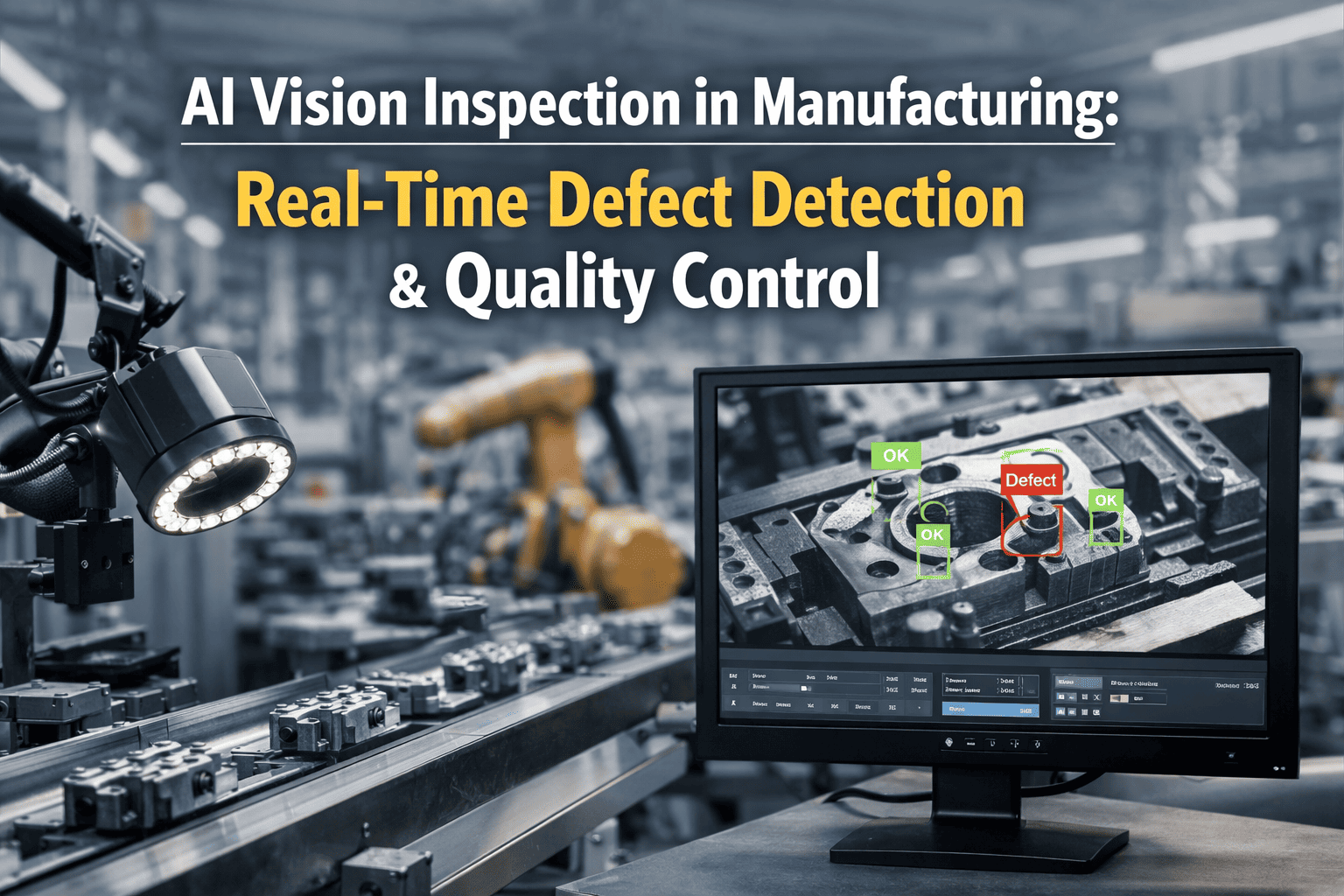  AI Vision Inspection in Manufacturing: Real-Time Defect Detection & Quality Control 