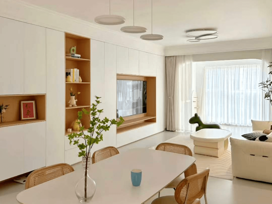 奶油原木风室内装饰细节