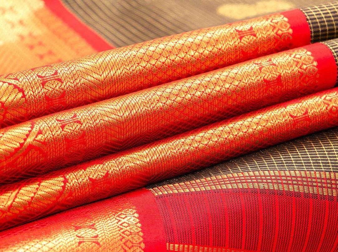Kanchipuram Pure Silk Saree — Royal Red