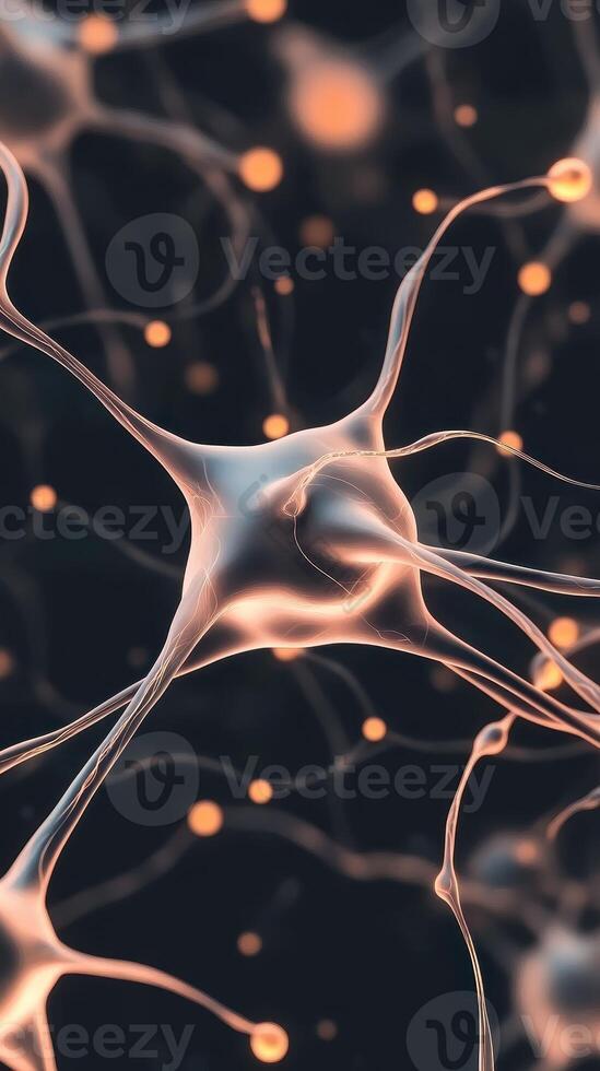 人工智能神经网络抽象背景图