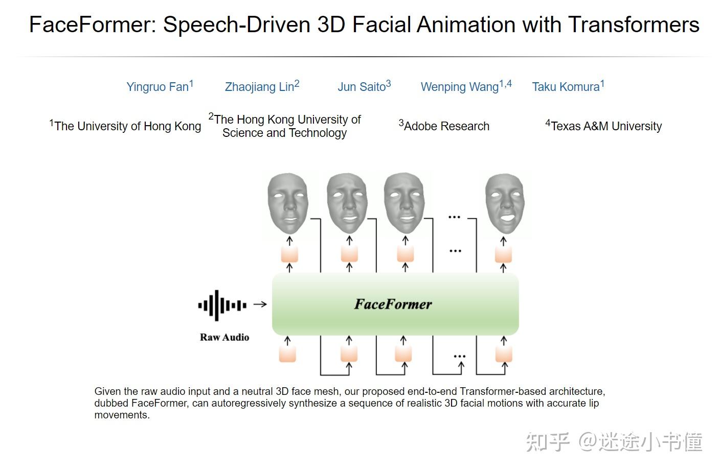 语音驱动的3D面部动画