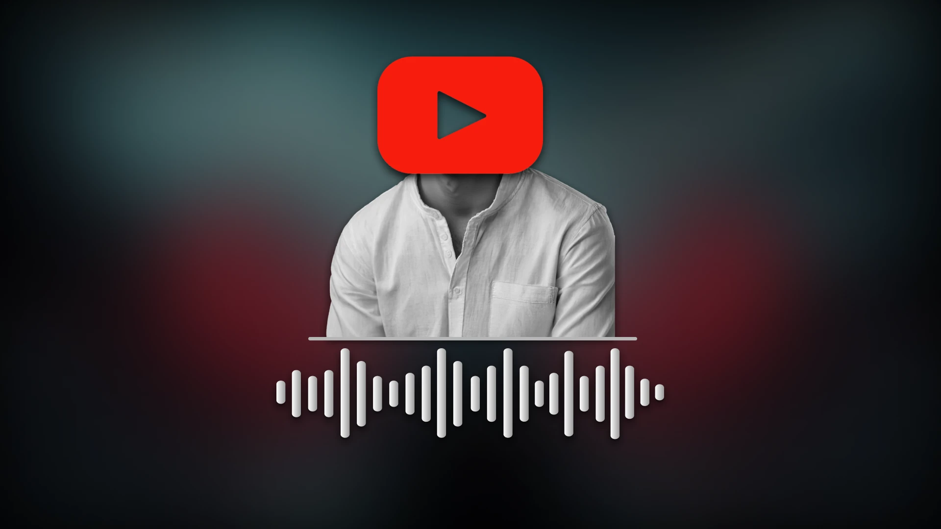 Faceless YouTube channel concept with anonymous creator