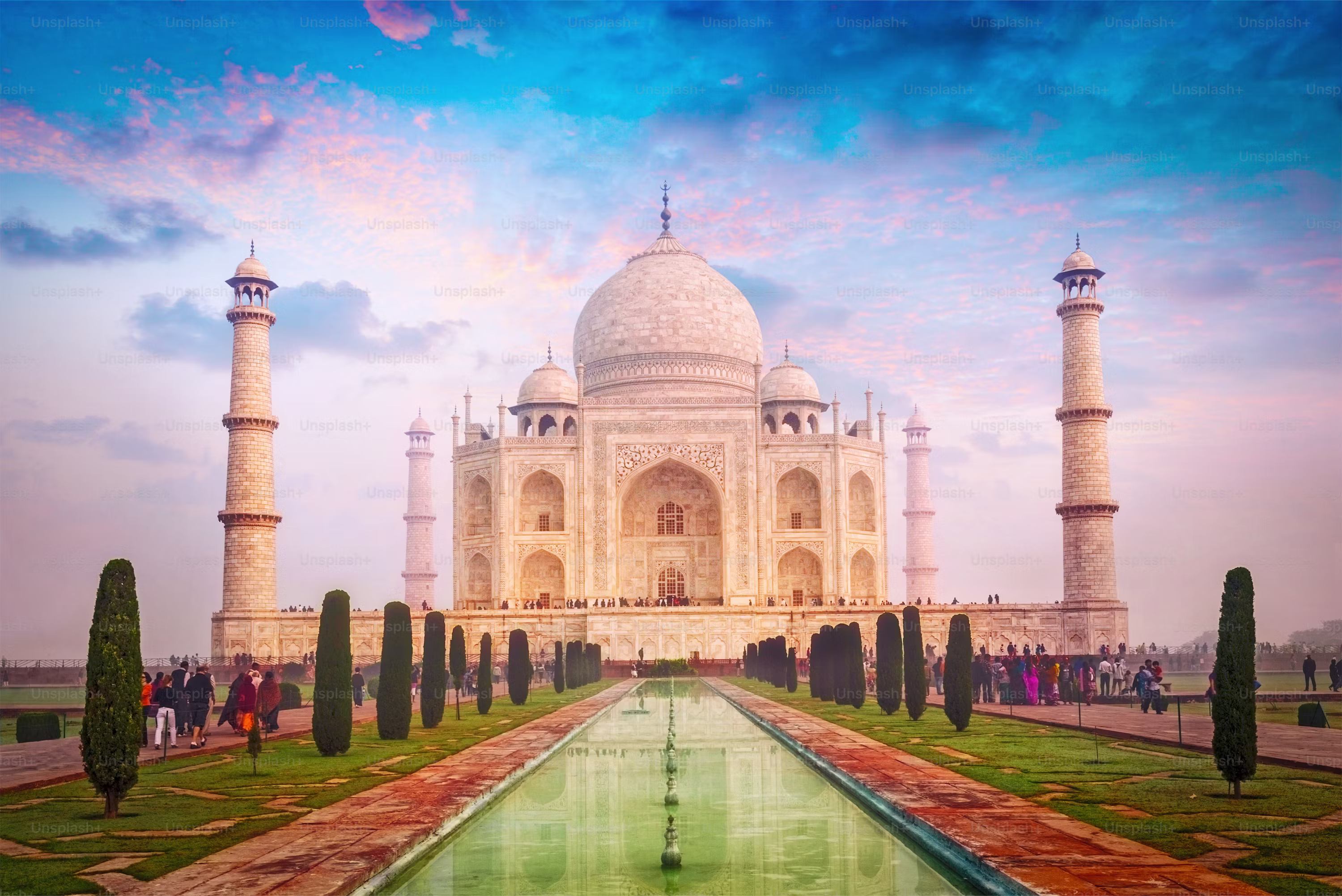 Taj Mahal at Sunset