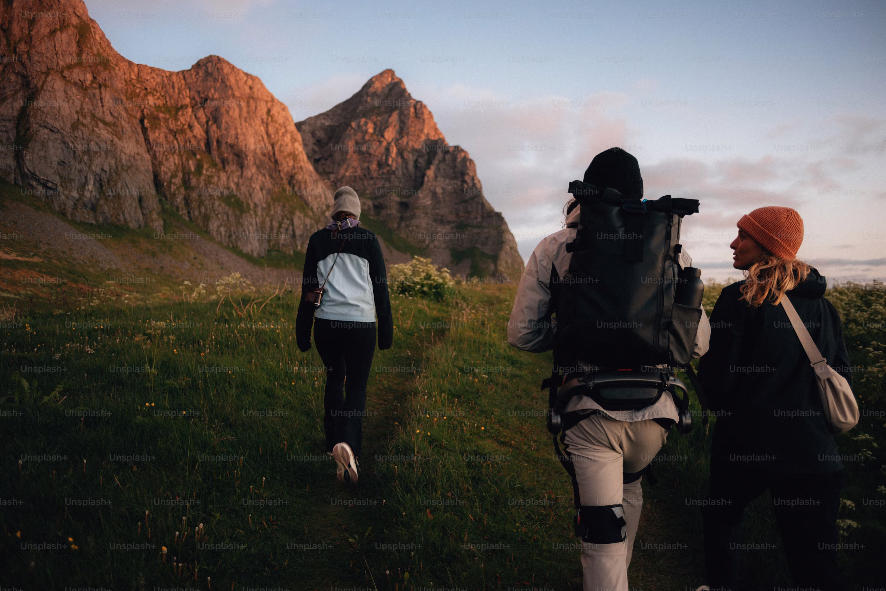 Dusk Mountain Hikers