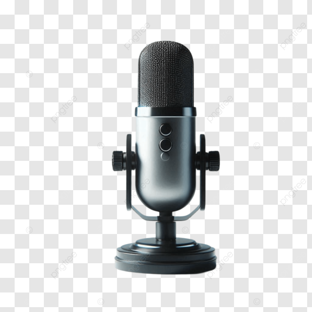 Podcast microphone with modern design