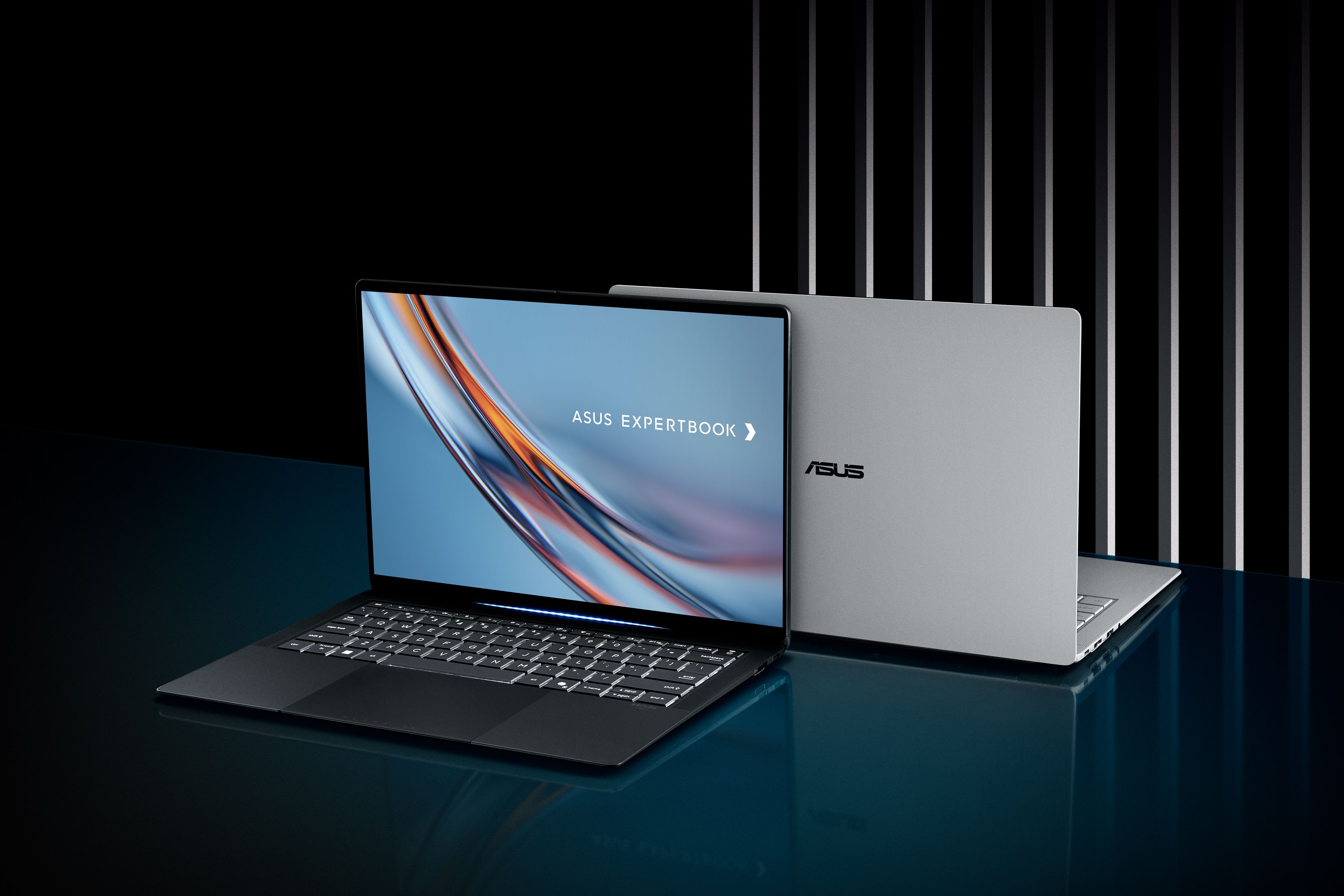 ASUS ExpertBook Ultra 2026 AI powered laptop on reflective surface