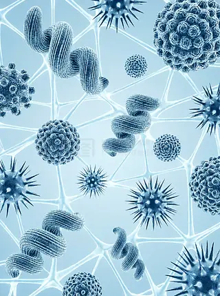 抽象细胞免疫艺术图