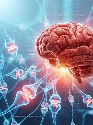 大脑神经网络示意图