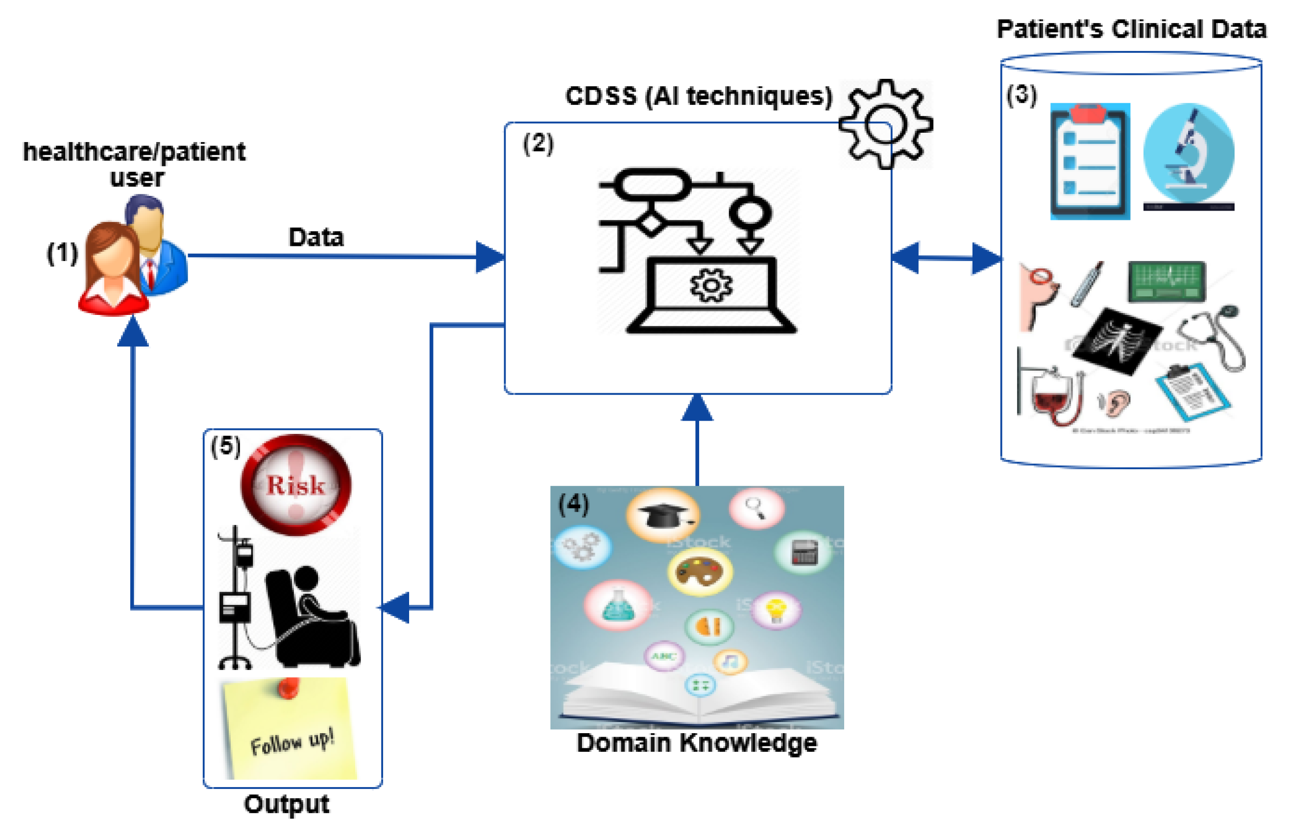 AI clinical decision support software interface