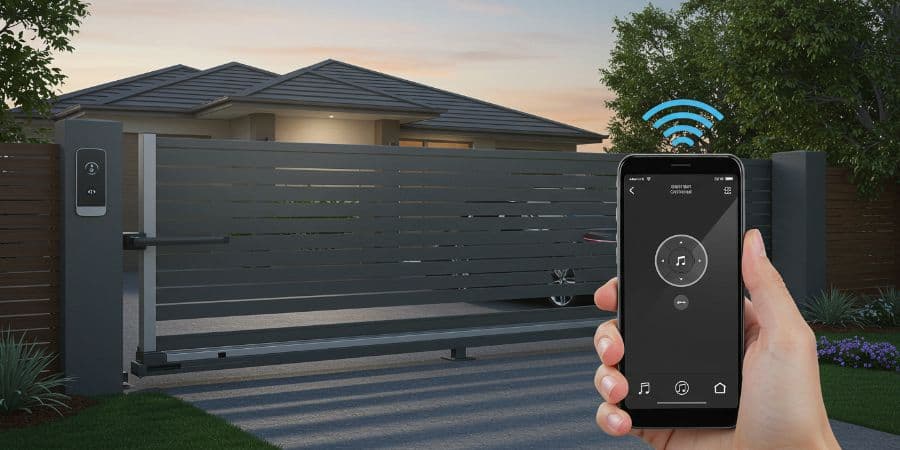 Portail automatisé smartphone