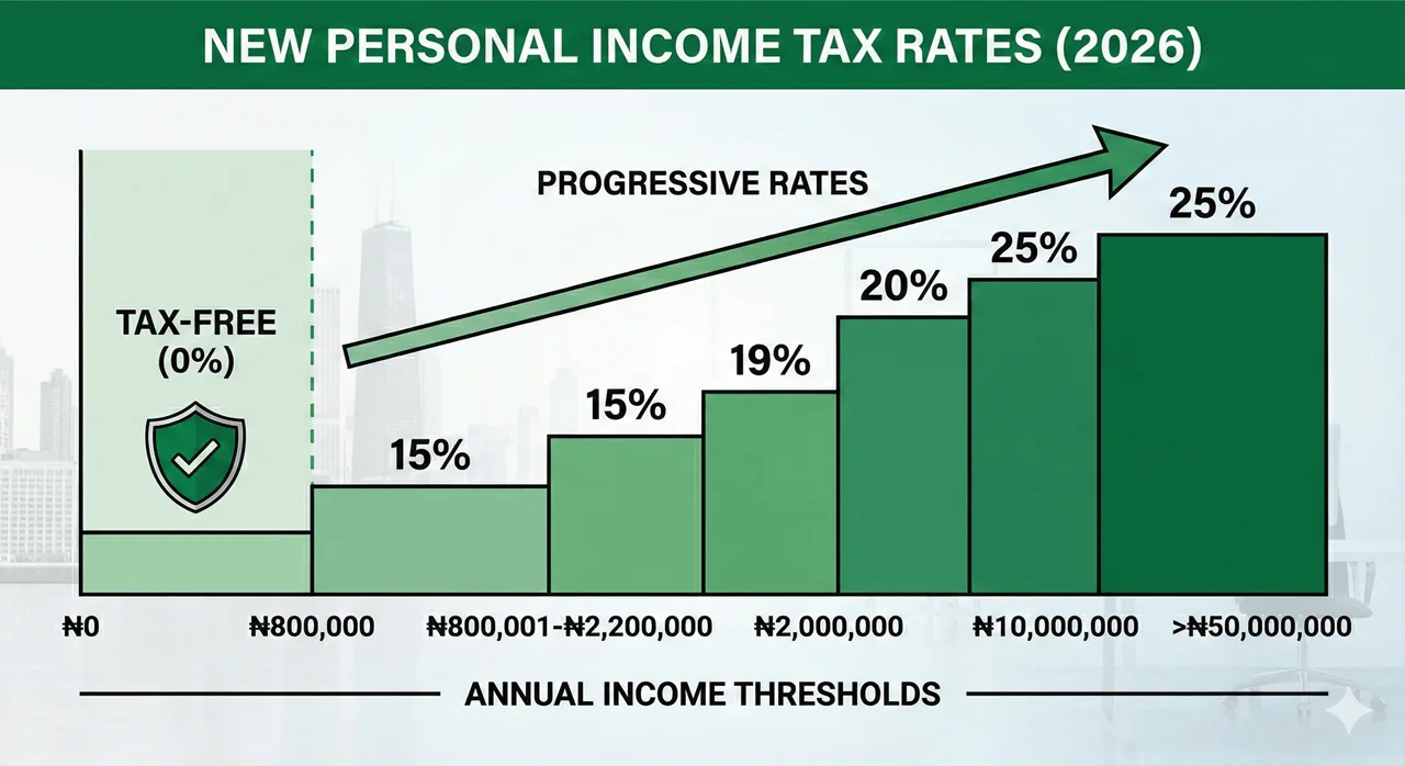 Progressive Tax Rates Chart