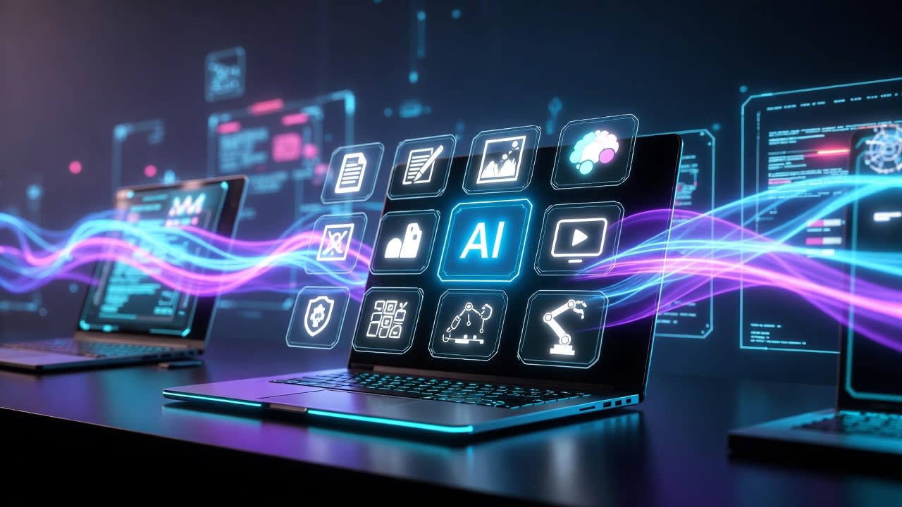 AI Artificial Intelligence Making Money Online 2026 Digital Business Concept