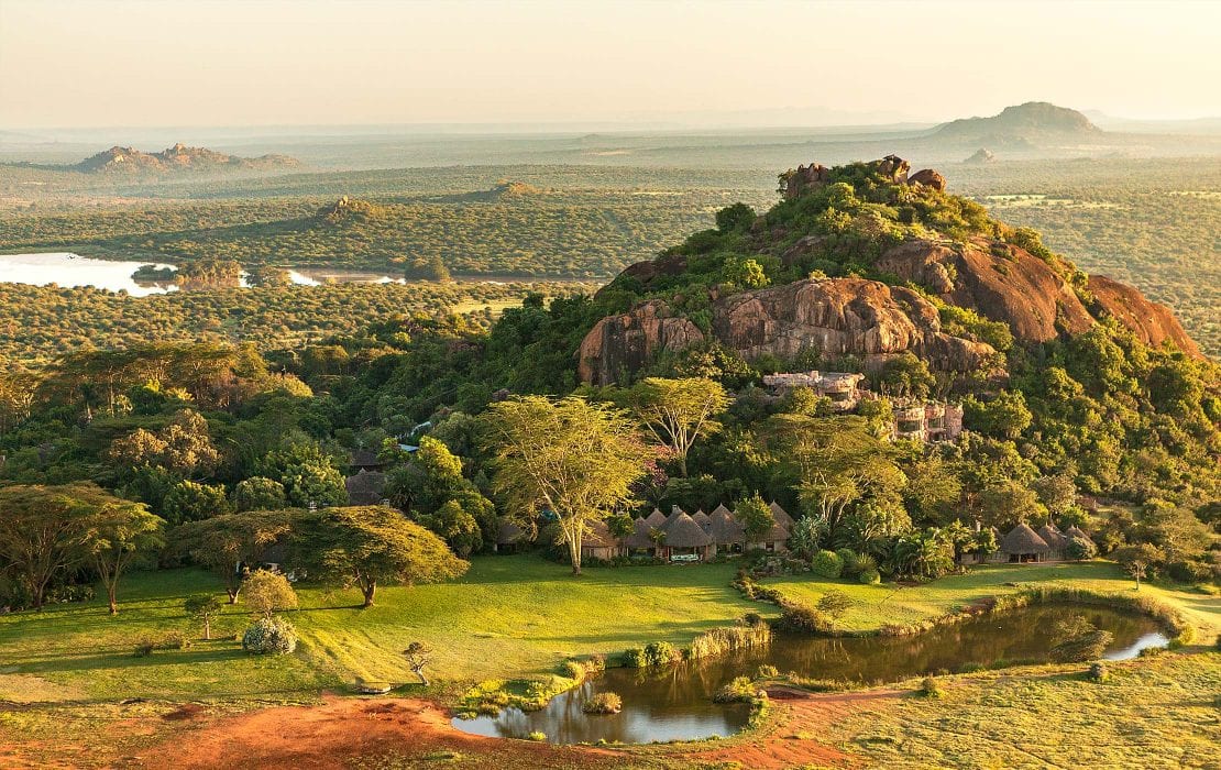 Wildlife conservation landscape on Laikipia Plateau, Kenya