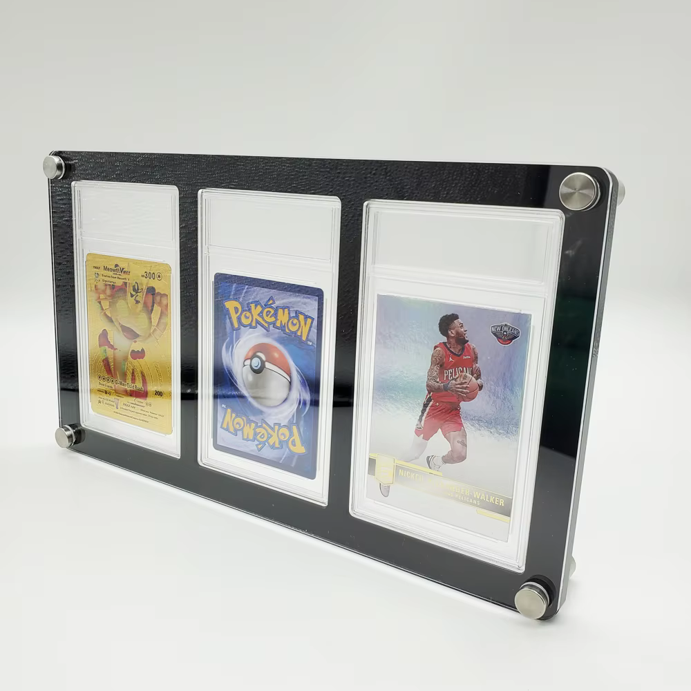 3 Slot Wall Mounted Acrylic Graded Card Slab Frame